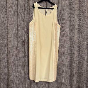 Like New Michael Kors Cream Sequin Dress - Worn once!